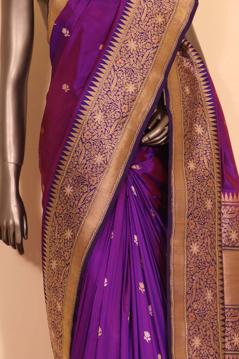 Designer & Grand Meenakari Banarasi Silk Saree AG207552